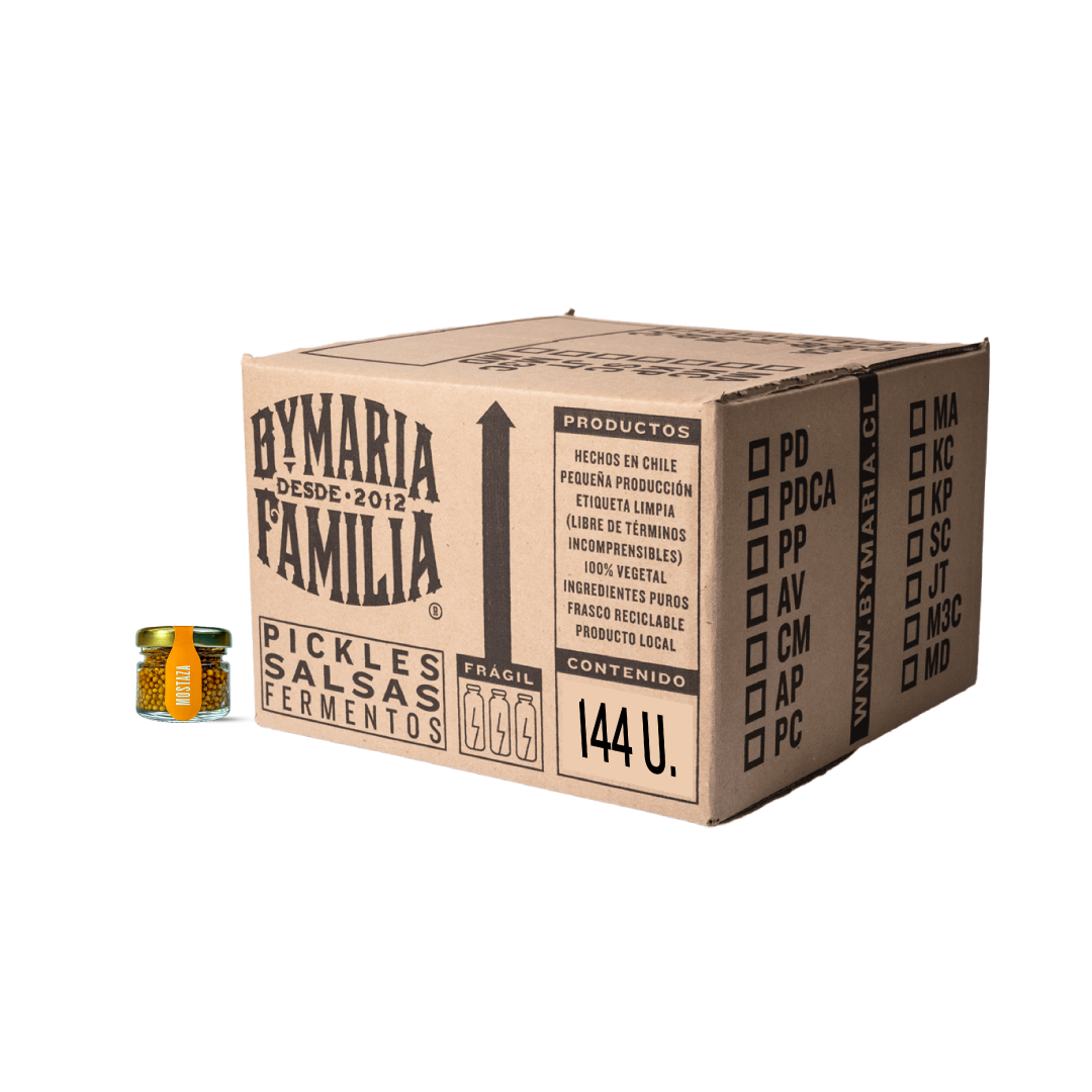 Caja 144uds. Mostaza Dulce (144 x 25g)