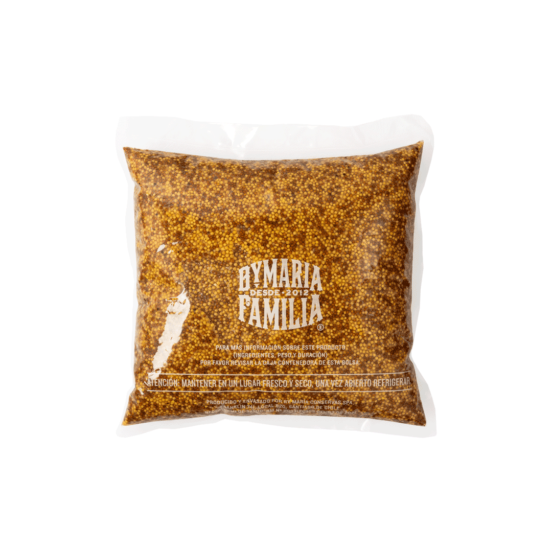 Mostaza Fuerte Triple Crunch · Caja 6 bolsas de 2,1 kg