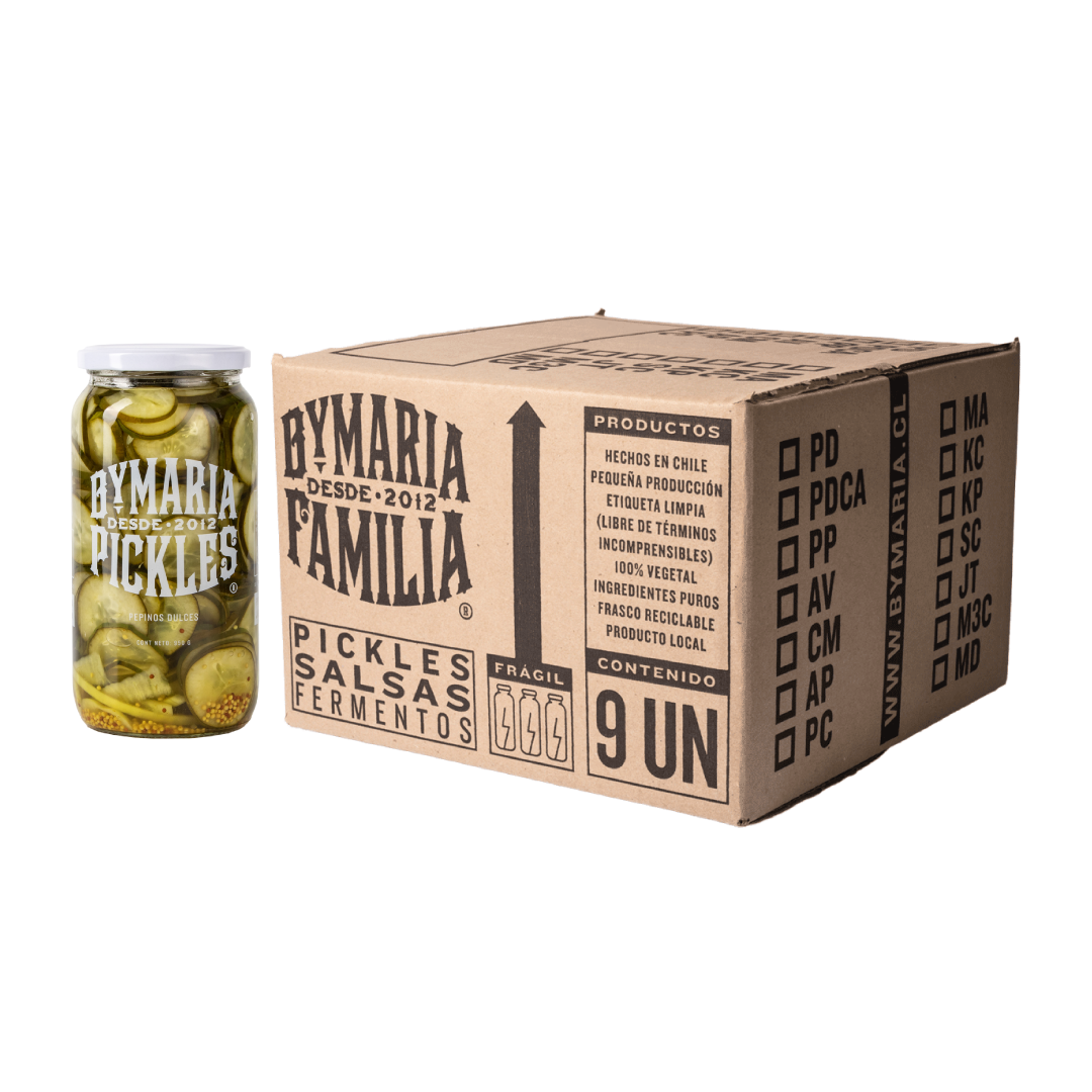 Caja 9uds. Pepinillos Dulces (9 x 1kg)