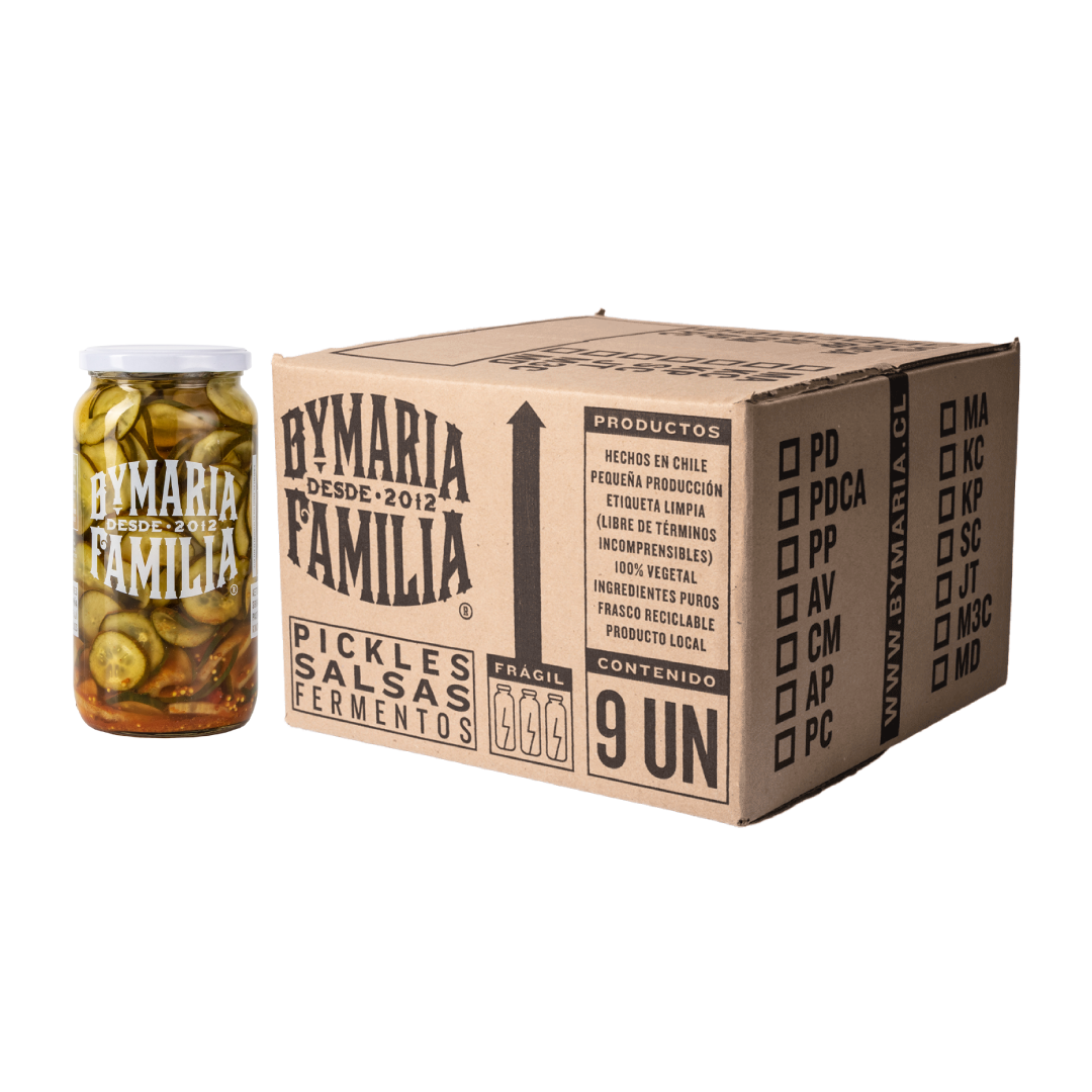 Caja 9uds. Pepinillos Picantes (9 x 1kg)