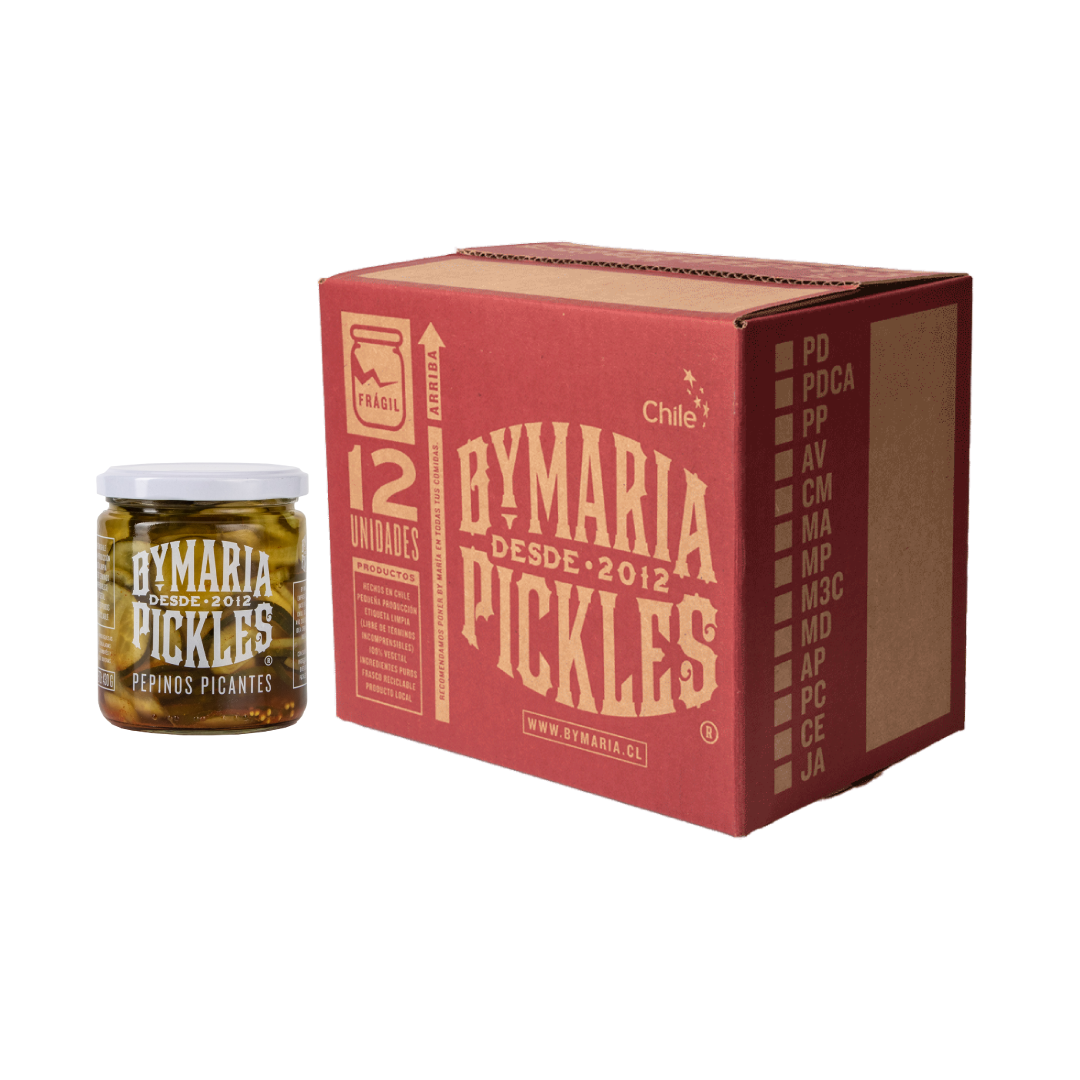 Caja 12uds. Pepinillos Picantes (12 x 450g)