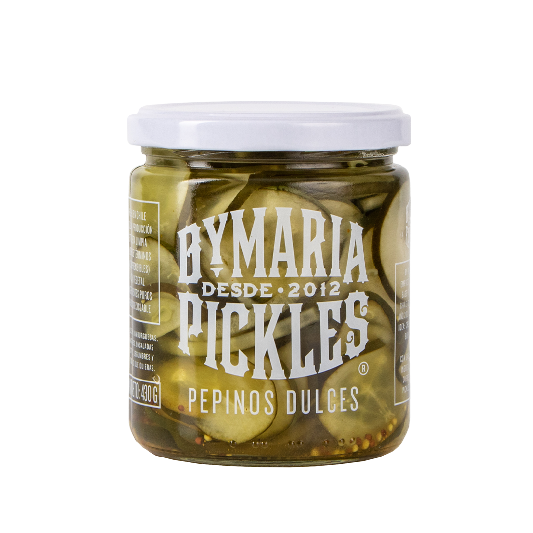 Pepinos Dulces · Caja 12 frascos de 450 g