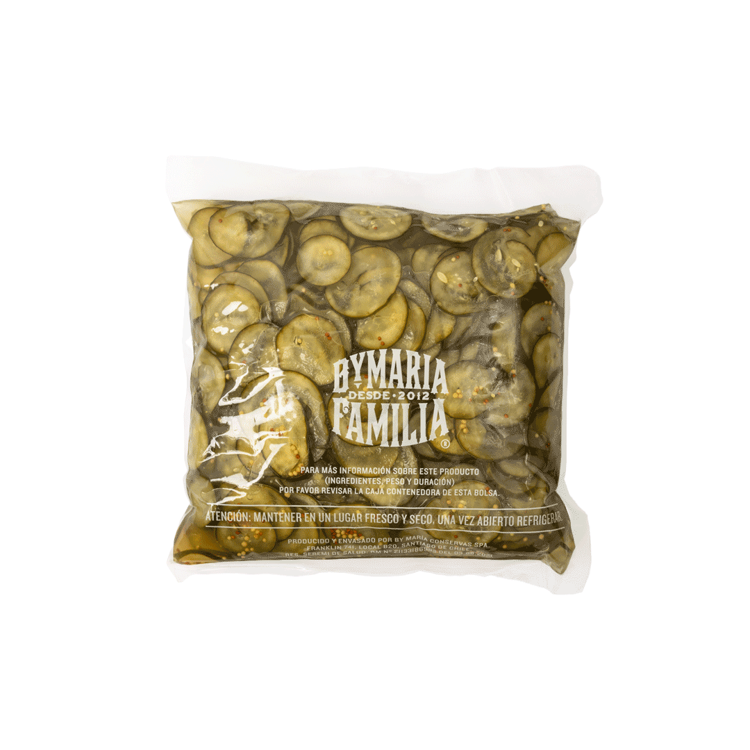 Pepinos Dulces · Caja 6 bolsas de 2,1 kg