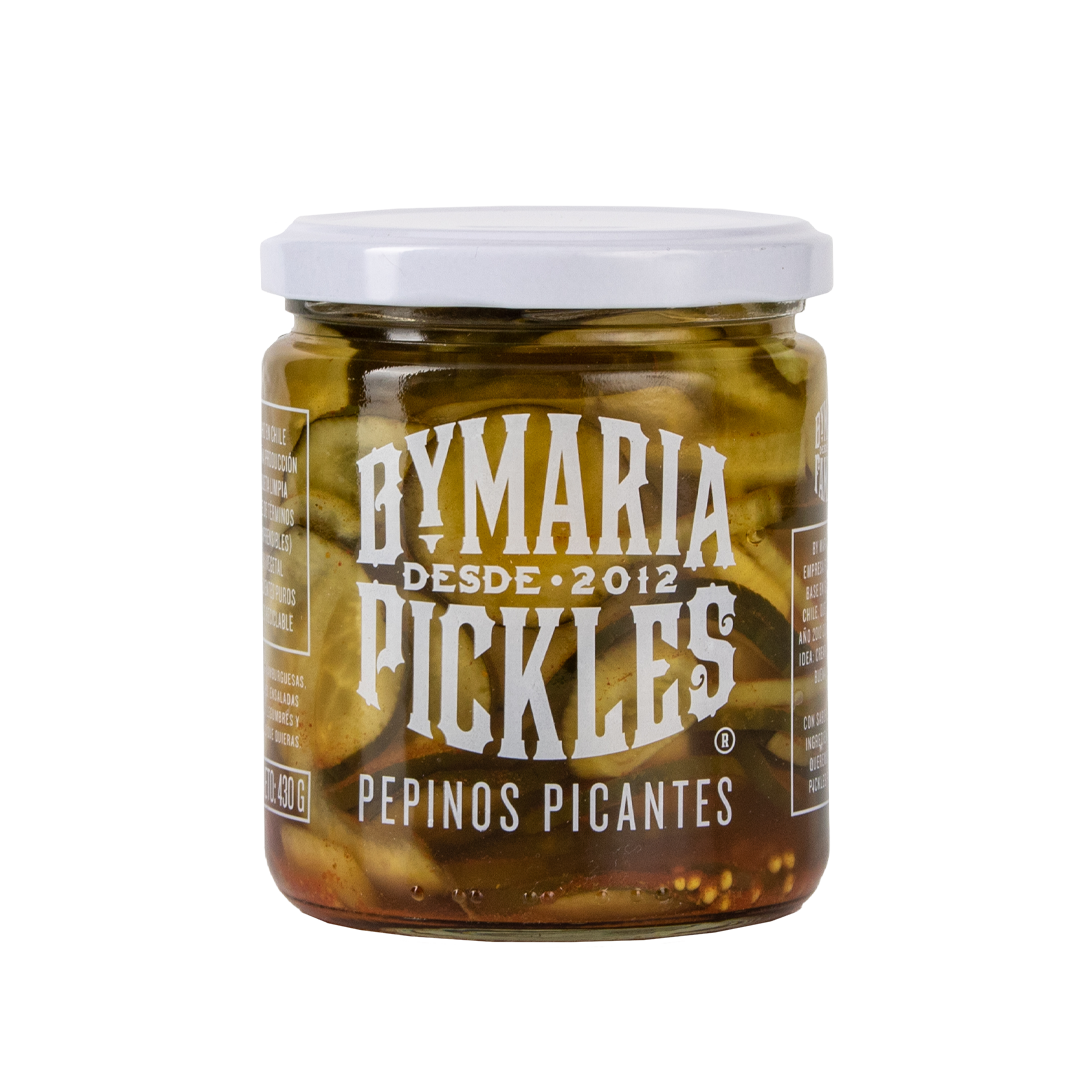 Pepinos Picantes · Caja 12 frascos de 450 g