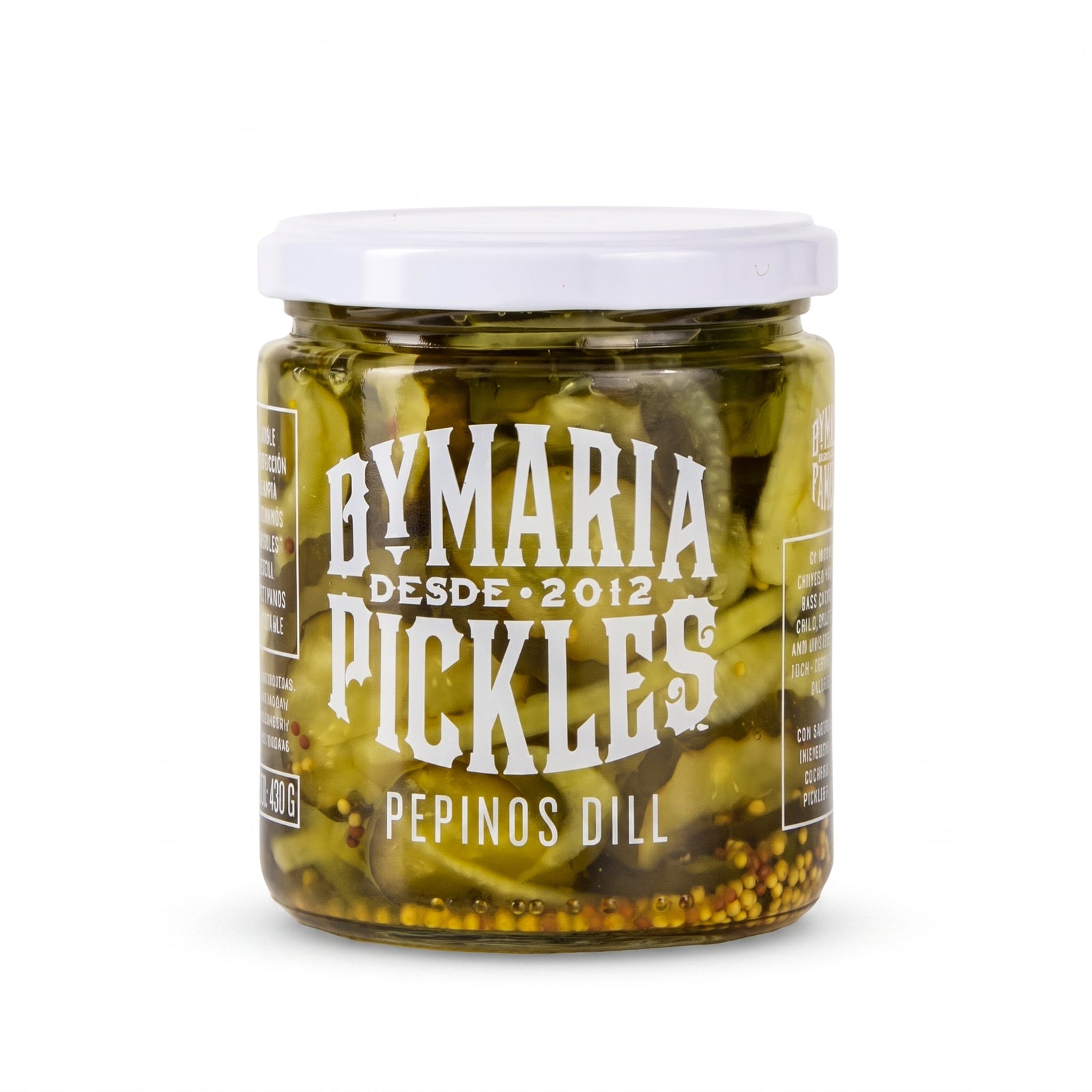 Pepinos Dill Corte Americano · Caja 12 frascos de 450 g